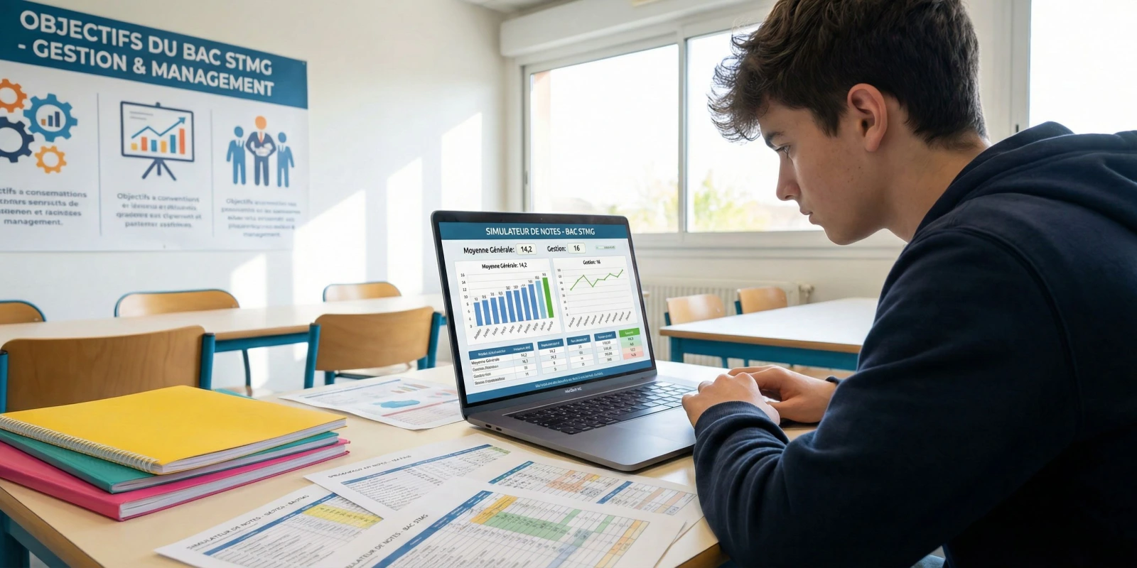 Simulateur Bac STMG : Calcule Ta Moyenne et Tes Points d'Avance (Outil Gratuit)